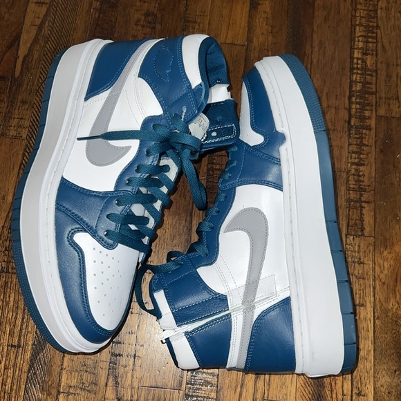 Nike Air Jordan 1 Elevate high sneakers in gray and blue sz 11 New with tags - Picture 12 of 16